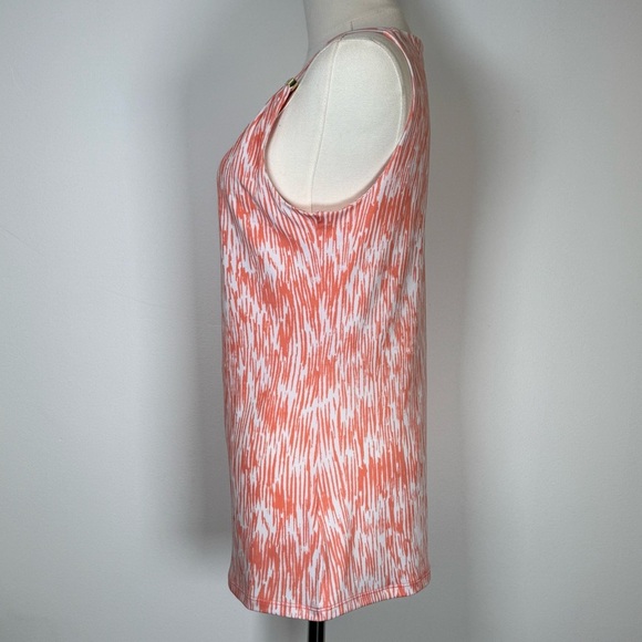 Michael Kors Strappy Tank Top Gold Metal Logo Detail Women’s Size Small - Picture 3 of 11